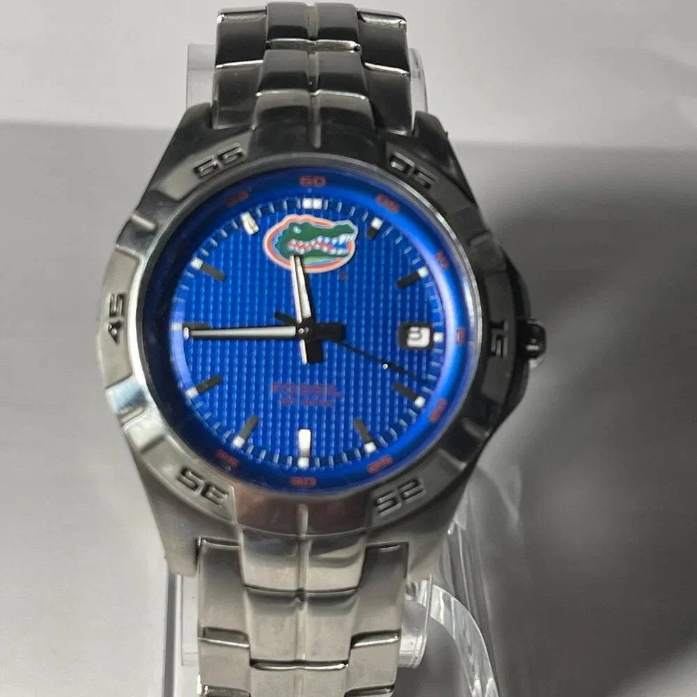 Florida Gators NCAA Stainless-Steel Watch by Fossil NEW (RARE)